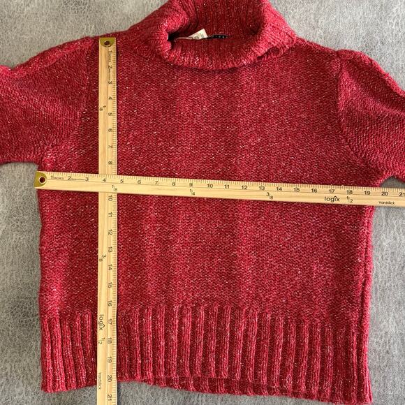 Vintage Chunky Knit Crazy Horse Turtleneck Sweater - Picture 6 of 6